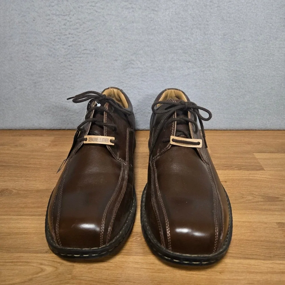 Dockers Shoes Mens 14‎ Brown Leather Dress Oxford All Motion Comfort 90-29023